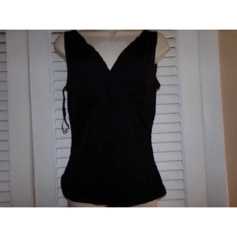 Nine West double v knit tank blouse M‎ Excellent